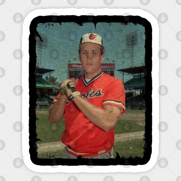 Cal Ripken Jr. in Baltimore Orioles, 1992 Sticker by PESTA PORA